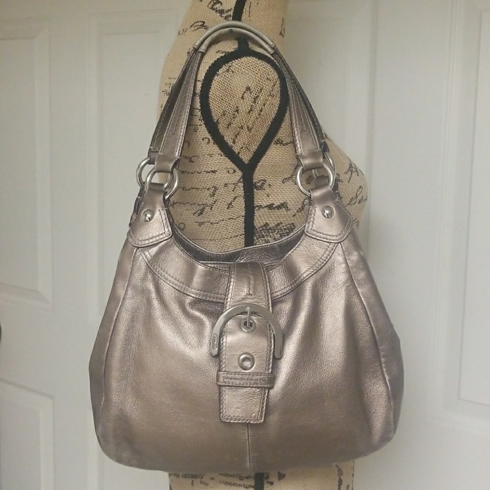 Coach Metallic Leather Bag